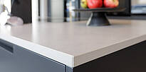 Dekton Arbeitsplatte unifarben Detail