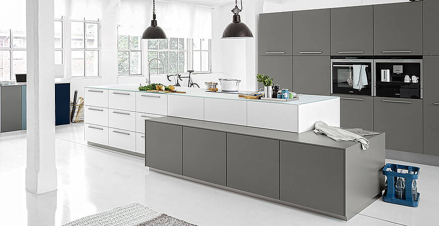 Kücheninsel Maße für große Küche