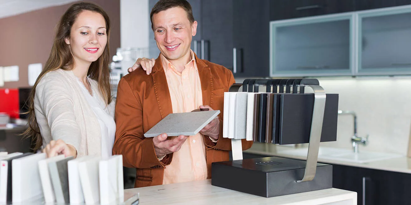 Auswahl richtiges Material Küchenarbeitsplatte