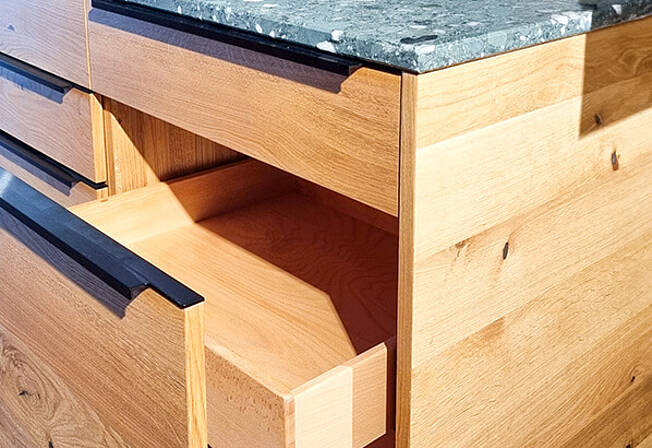 Vollholzküchen Detail Schublade Vollholzküchen Detail Schublade